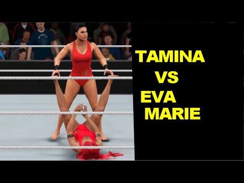 WWE 2K17 Eva Marie vs Tamina - Baywatch Match