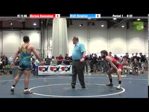 Mens FS FS 74 KG - Marcus Bausaman vs. Matt Donohoe