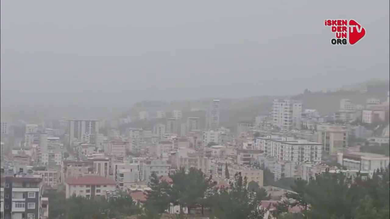 İskenderun Semalarında Toz Bulutu Etkili Oldu
