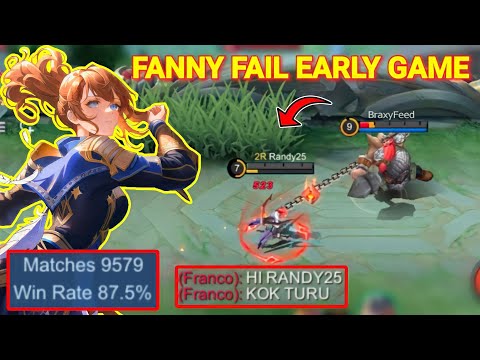 FANNY Randy25 JADI FEEDER?! Ini War High Rank Mythical Glory | Mobile Legends