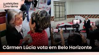 Cármen Lúcia tem votação acompanhada pela imprensa em Belo Horizonte