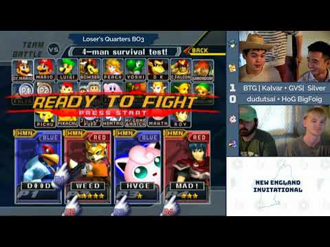 NE Melee Invitational 2018 - BigFoig/dudutsai (Blue) vs. Silver/Kalvar (Red) - SSBM Doubles LQF