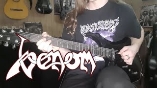 Venom - Countess Bathory (Guitar cover / Guitar lesson)