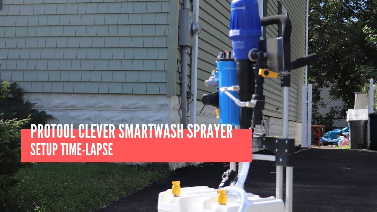ProTool Clever Softwash Sprayer Time-Lapse Setup