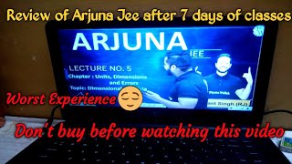 How was my experience after 7 days of Arjuna Jee classes | PW review || Don't buy?? ||@physicswallah