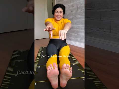 Can't touch your toes? Try this simple stretch! #stretchingexercises