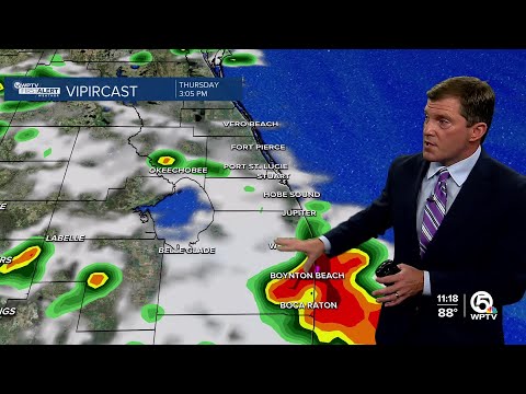 WPTV First Alert Weather Forecast for Afternoon of Thursday, Aug. 21, 2025