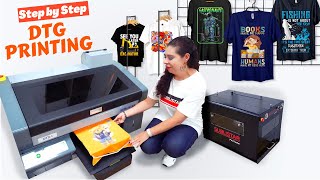 Direct to Garment (DTG) printing - Step by Step T-Shirt Printing Process