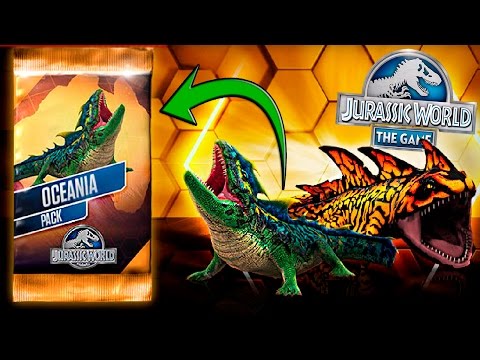 OPENING OCEANIA PACKS! - Jurassic World The Game - (Pack Opening #7) HD
