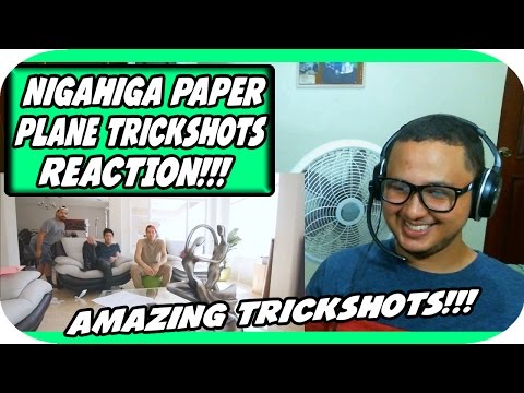 Ultimate Paper Airplane Trickshot! (Dear Ryan) REACTION!!!