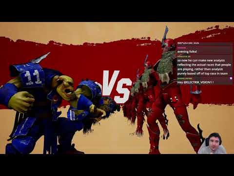 Blood Bowl Orcs Vs Hyper Aggressive Dark Elves!  (1824 SR)