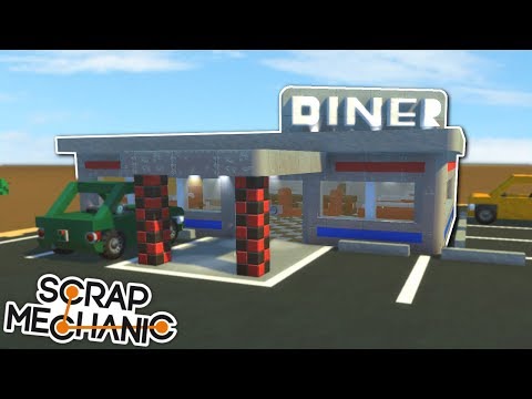 DESERT TRUCKSTOP & UFO? - Mini City 2.0 [Ep.19] - Scrap Mechanic City Gameplay
