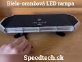 LED rampa - bielo-oranžová / 10-30V / ECE R65 / na pevnú montáž (440x180x30mm) - Video Youtube