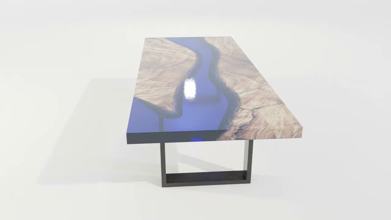Epoxy Resin Table 3D Model