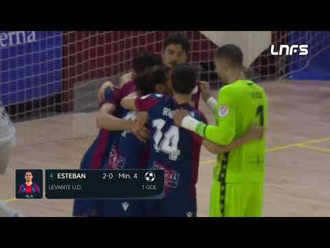 Gol Esteban (2-0) Levante UD FS - Peñíscola FS. J28, 1Div. LNFS