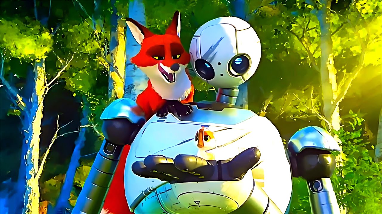 A WILD ROBOT ADOPTS ORPHAN GOOSE AND ENDS UP UNITING ALL THE WILD ANIMALS!