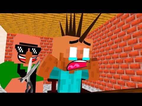 Monster School Shorts #7 : NEW HAIRCUT - Minecraft Animation