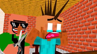 Monster School Shorts #7 : NEW HAIRCUT - Minecraft Animation