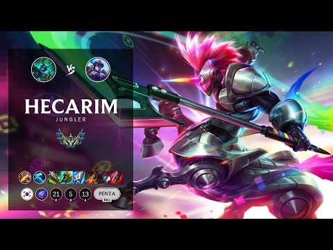 Hecarim Jungle vs Sejuani - KR Challenger Patch 12.16