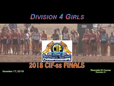 2018 XC - CIF-ss FINALS - 06 (Division 4 Girls)