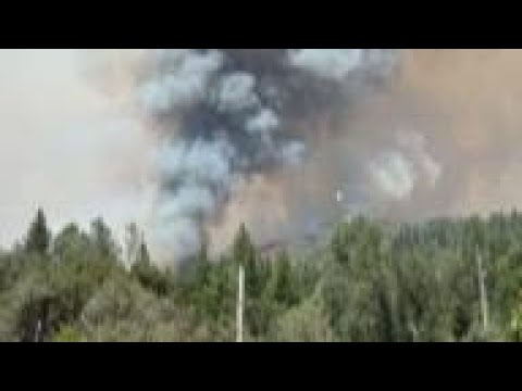 Wildfire out of control near Yosemite National Park