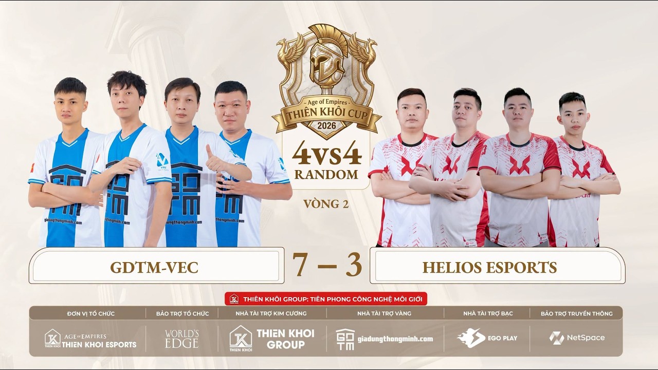 GDTM VEC vs Helios Esports | AOE Thiên Khôi Cup 2026