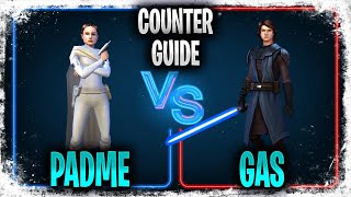 Padme Vs GAS Counter Guide - SWGOH