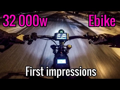 First Impressions 32 000w Ebike