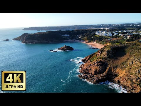 Jersey Channel Islands - Noirmont Point - Portelet Beach 4K
