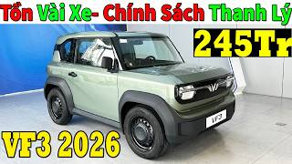 ✅Giá Khuyến Mại Vinfast VF3 Bản TC2 Đại Lý Thanh Lý Xả Tồn Còn 246Tr| Lăn Bánh Vinfast VF3| Topcarvn 
