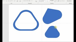 Rounded corner triangles: How to create rounded corner triangles in Power Point (Not rectangles)