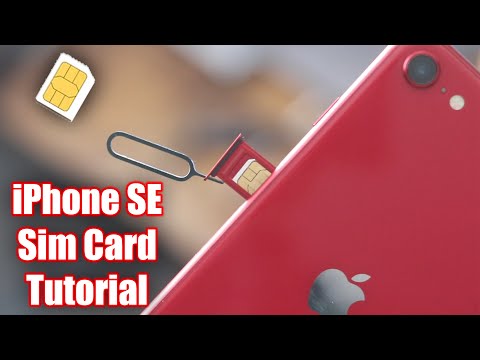 How to Insert & Remove Sim Card iPhone SE 2nd Generation 2020 Video