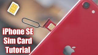 How to Insert & Remove Sim Card iPhone SE 2nd Generation 2020 Video