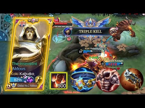 13mn 500 Stack Aldous Mid Lane Best Gameplay Top 1 Global By Kabutko - MOBILE LEGEND