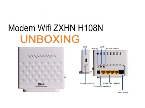 ZTE ZXHN H108N V2.5 UNBOXING#82#ROUTER-WIFI