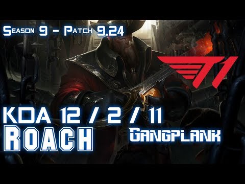 T1 Roach GANGPLANK vs JAYCE Mid - Patch 9.24 KR Ranked