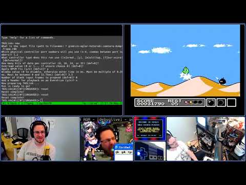 TASBot console verifies Gimmick! (buggy game audio)