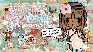 RESETTING My DREAM World For SUMMER!!? 🌺⭐️ *FARM RESET* 🐎
