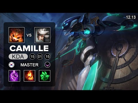 Camille vs Gnar Top - KR Master - Patch 12.13 Season 12