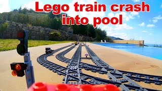Lego train crash into a swimming pool &quot;I am sorry, it was an accident&quot;