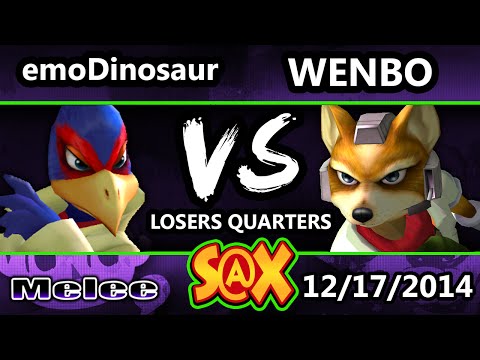 S@X - emoDinosaur (Falco) Vs. Wenbobular (Fox) SSBM Losers Quarters - Melee
