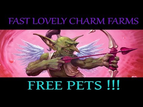 World Of Warcraft - Fastest Way to farm Lovely Charms & Also a Last Minute Pet Giveaway