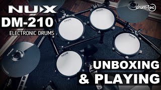 Video thumbnail for NUX DM-210 affordable beginner electronic drums unboxing & playing by drum-tec by drumtecTV