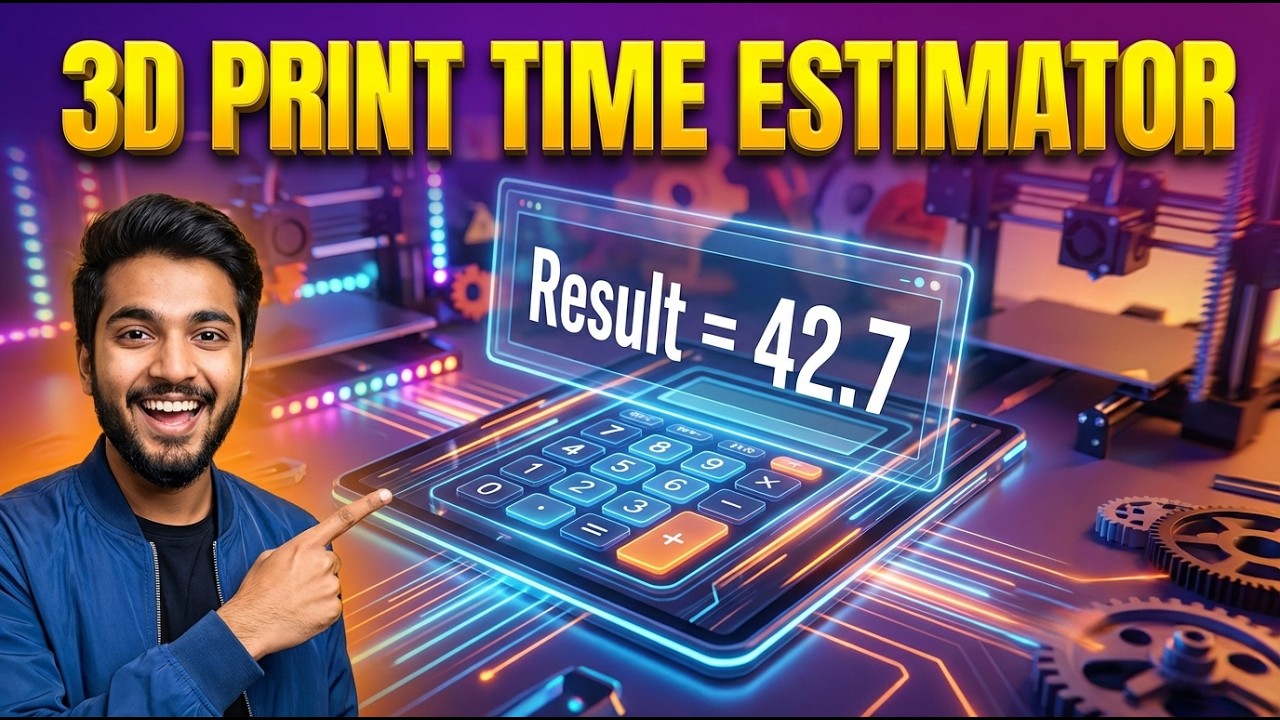 3D Print Time Estimator Calculator