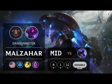 Malzahar Mid vs Ryze - NA Grandmaster Patch 9.9