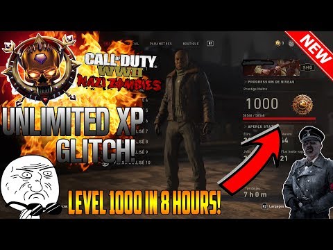 (PATCHED) WWII ZOMBIES NEW INSANE *UNLIMITED* XP GLITCH! BE MASTER PRESTIGE IN HOURS! OP!