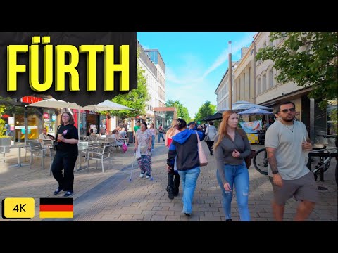 Fürth Walking Tour | Walking Tour of Fürth, Germany | Hidden Gem Near Nuremberg | 4K City Walk 2025