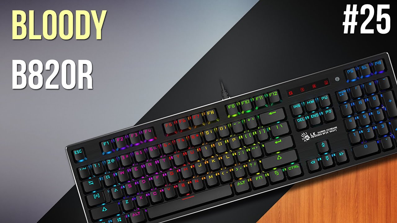 Механическая клавиатура A4Tech Bloody B820R, черный