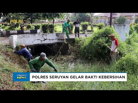 KAPOLRES SERUYAN GELAR KERJA BAKTI KEBERSIHAN
