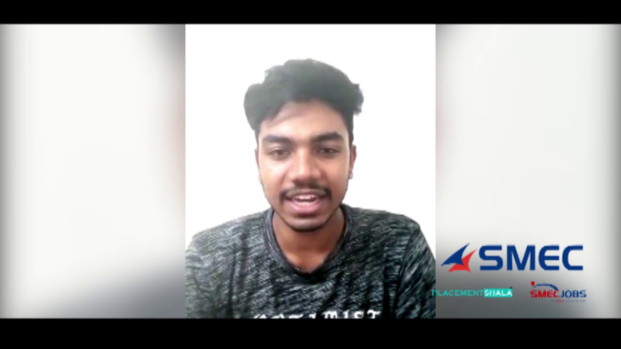 Sarath Kumar Sasidharan Pillai BMS - Siemens Placed - SMEC Candidate